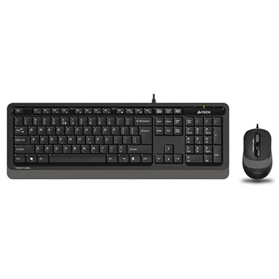 A4 TECH F1010 Q USB SİYAH GRİ MULTİMEDYA KLAVYE MOUSE SET