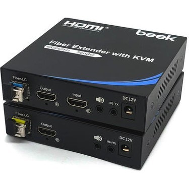BEEK BS-EXT-HD2U-SM20 SİNGLE MODE HDMI EXTENDER KVM FIBER 20KM