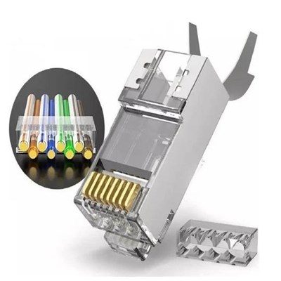 ARS AR-C7PEZ CAT7 RJ45 KONNEKTÖR YENİ NESİL EZ METAL 10 LU PAKET