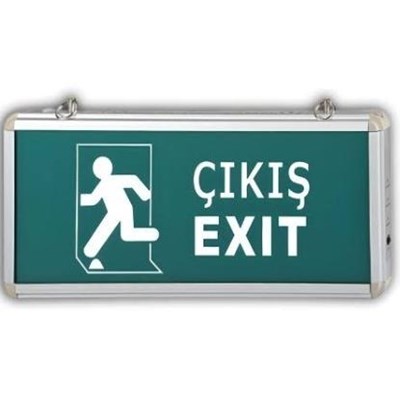 CATA CT-9166 3W LEDLİ 3 SAAT AKÜLÜ EXIT ÇIKIŞ ARMATÜRÜ ( ÇIKIŞ YÖNLENDİRME )