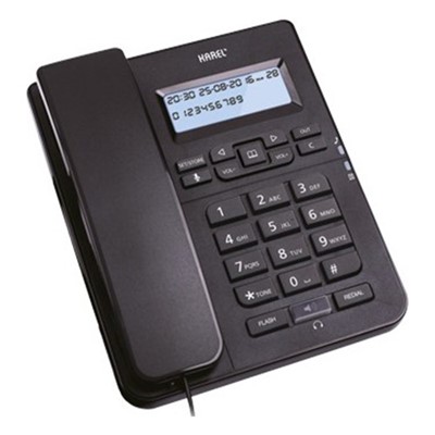 KAREL TM-145 MASAÜSTÜ TELEFON SİYAH LCD EKRANLI