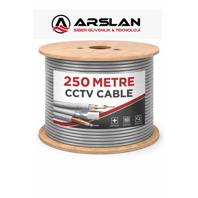 ARS CCTV 2 1 (2X0.22MM 0.25MM) 250 LİK MAKARA CCA KABLO