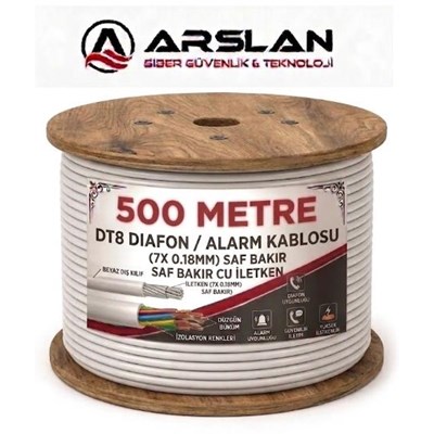 MARTEL DT8 DIAFON/ALARM KABLOSU (7X 018MM) SAF BAKIR 500 LÜK MAKARA