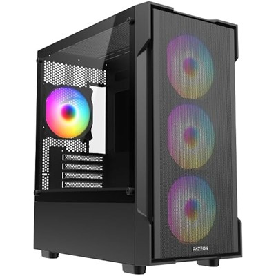 FAZEON F1 650W 80+  BRONZE  SİYAH RGB ATX GAMING KASA