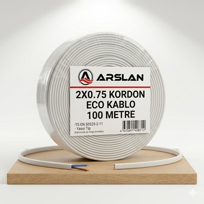 ARS 2X0.75 KORDON ECO KABLO 100 MT