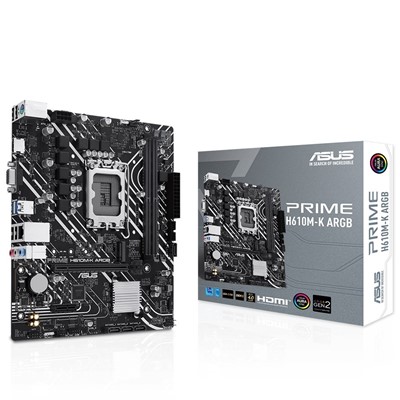 ASUS INTEL PRIME H610M-K DDR5 GLAN SC-1700P 12. NESİL VE ÜSTÜ İŞLEMCİLER İÇİN ARGB M2 NVMe ANAKART