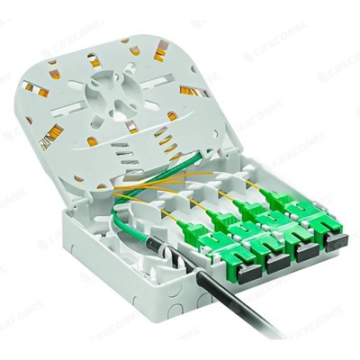 ARS FİBER OPTİK PATCH PANEL SC/SX 4 PORT EK KASET DAHİL (PLASTİK SONLANDIRMA KUTUSU)