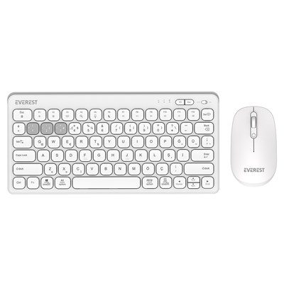EVEREST LUMI-KM-BT903 Q BLUETOOTH BEYAZ KLAVYE MOUSE SET