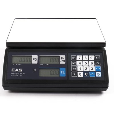 CAS ER-JR CB 15KG. ONLINE BARKODLU ELEKTRONİK TERAZİ