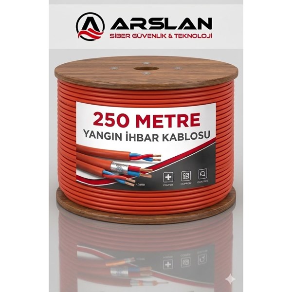 ARS YANGIN İHBAR KABLOSU (2X2X0.80 0.80) 250 LİK MAKARA SAF BAKIR HALOGEN FREE FE180