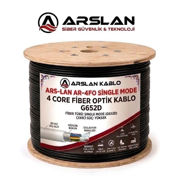 ARS-LAN AR-4FO SİNGLE MODE 4 CORE FİBER OPTİK KABLO G652