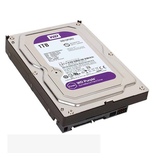 W.D 3.5" 1TB 64MB 5400RPM INTELLIPOWER SATA PC HDD WD10PURZ 7/24