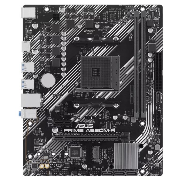 ASUS A520 A520M-R DDR4 GLAN 16X AM4 M2 NVME ANAKART