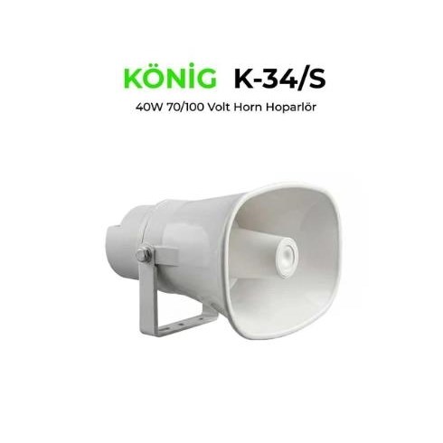 KÖNİG K-34/S 40W HAT TRAFOLU HORN HOPARLÖR