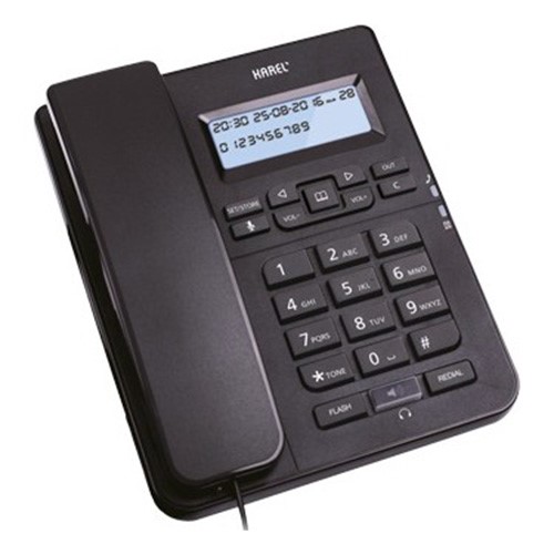 KAREL TM-145 MASAÜSTÜ TELEFON SİYAH LCD EKRANLI