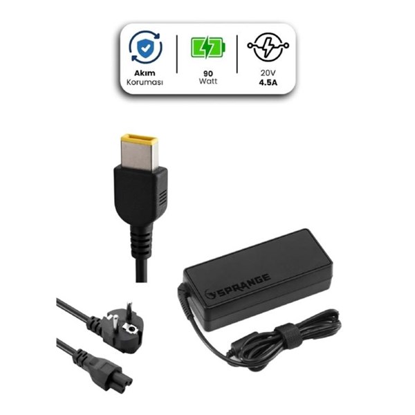 SPRANGE SR-L1 20V 4.5A 90W USB PIN NOTEBOOK ADAPTÖRÜ LENOVO