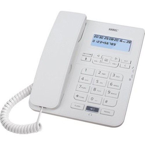 KAREL TM-145 MASAÜSTÜ TELEFON KREM LCD EKRANLI