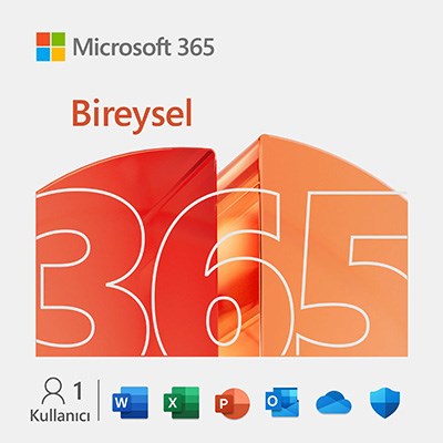 MICROSOFT 365 BİREYSEL TRK/ENG ESD ELEKTRONİK LİSANS 32/64 BIT EP2-32317