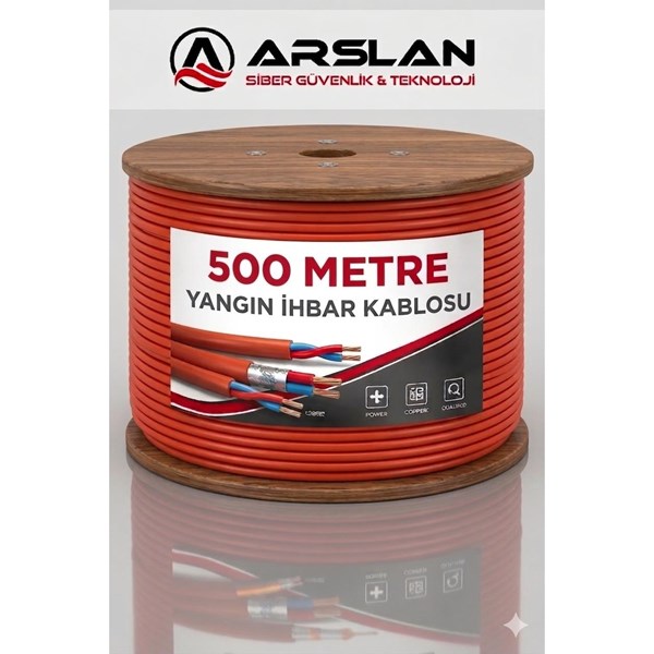 ARS YANGIN İHBAR KABLOSU (2X2X0.80 0.80) 500 LÜK MAKARA SAF BAKIR HALOGEN FREE FE180